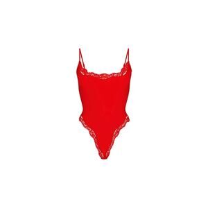SKIMS Fits Everybody Lace Cami Bodysuit in Cayenne Size XS BD-THG-9112 NWT